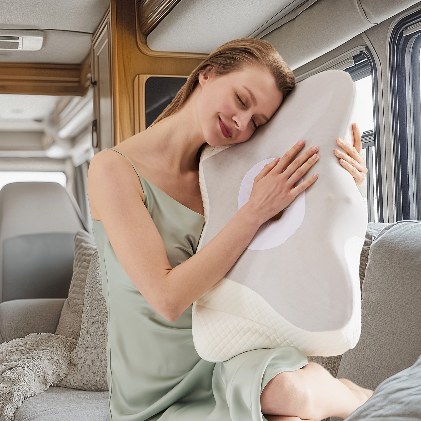 Cervical Neck Pillow, Ergonomic Contour Neck Pillows, Memory Foam Orthopedic Bed Pillow For Side Back Stomach Sleeper, Neck Pillow With Cooling Pillowcase
