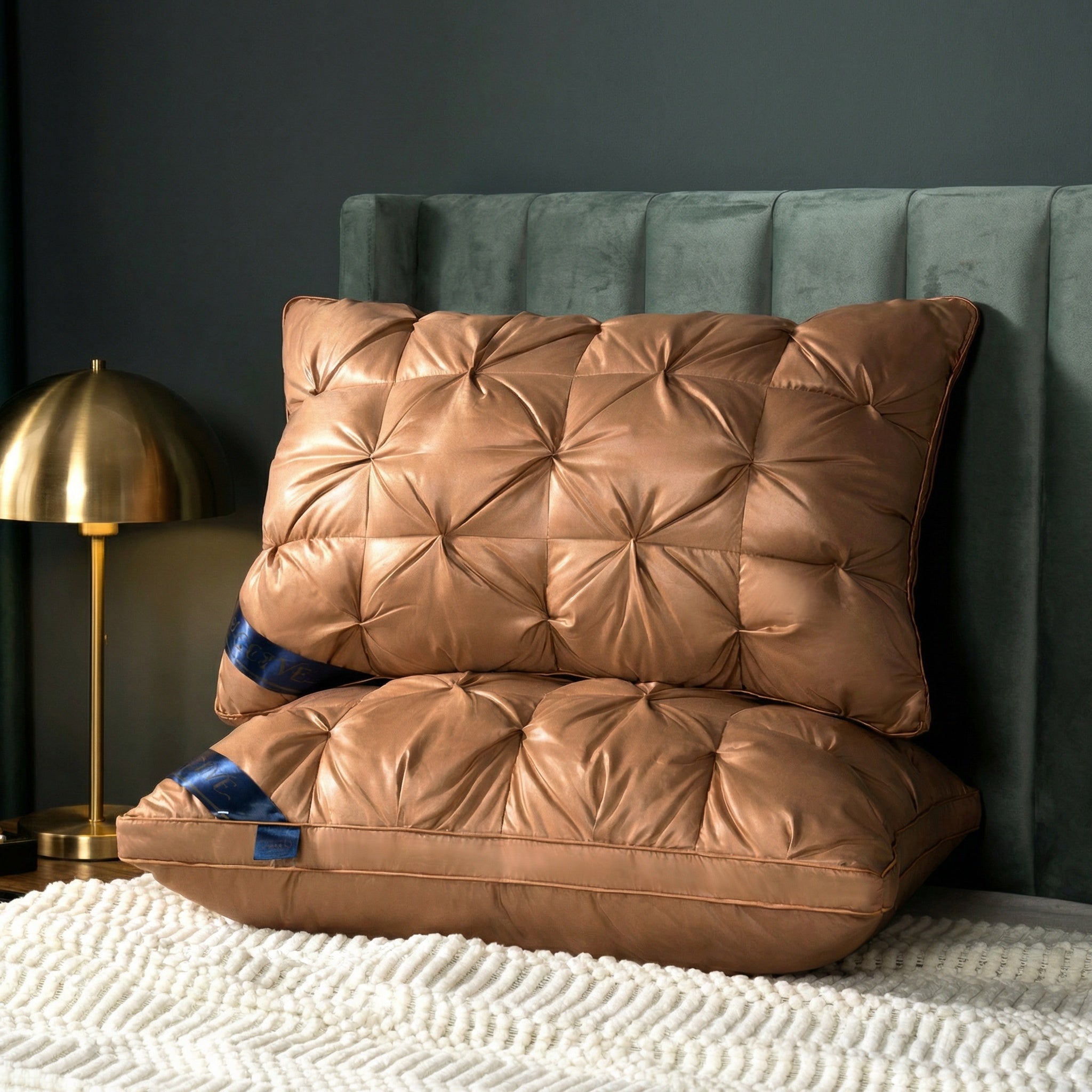 2PCS Luxury Hotel Series Pillows, Cool And Breathable Pillow Core, Fluffy And Resilient, It Protects The Neck, Soft And Comfortable, Superior Support Helps With Sleep, Queen/ King Sizes, Random Colors Are Available For Selection, Holiday Gift.